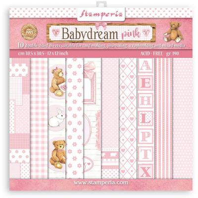 Stamperia Babydream Pink Designpapiere - Paper Pack